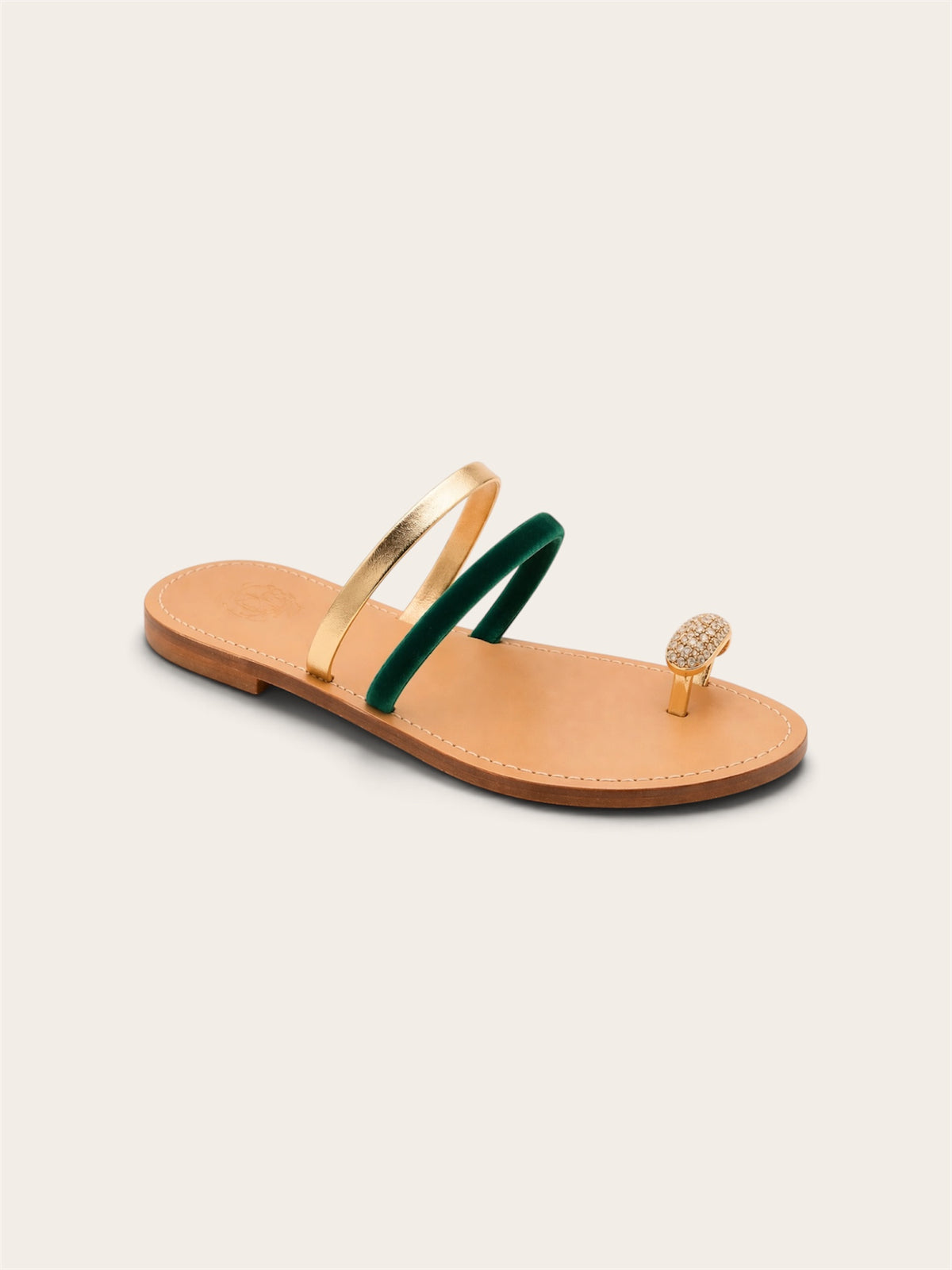 Luce — Velvet Capri Sandals