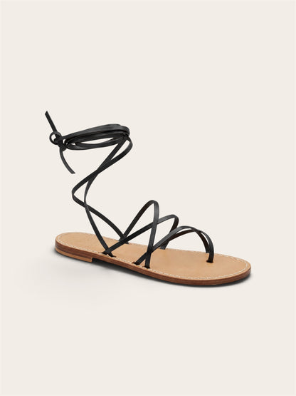 Liana — Lace-Up Capri Sandals