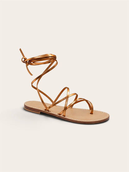 Liana — Lace-Up Capri Sandals
