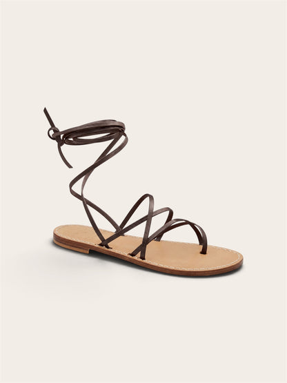Liana — Lace-Up Capri Sandals