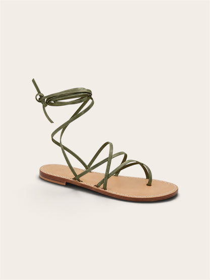 Liana — Lace-Up Capri Sandals