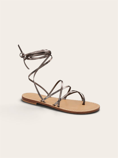 Liana — Lace-Up Capri Sandals