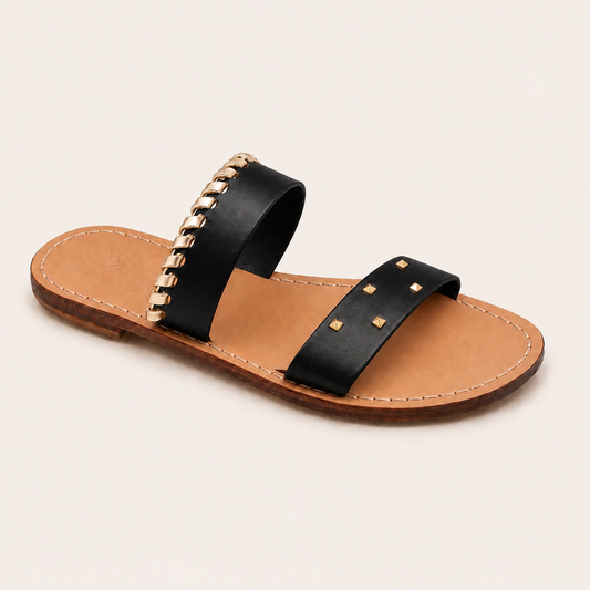 Onda – Studded Leather Capri Sandals