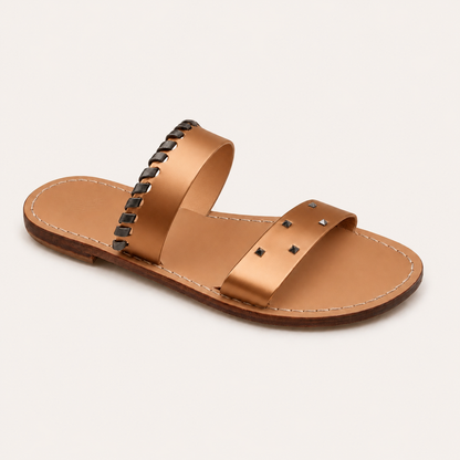 Onda – Studded Leather Capri Sandals