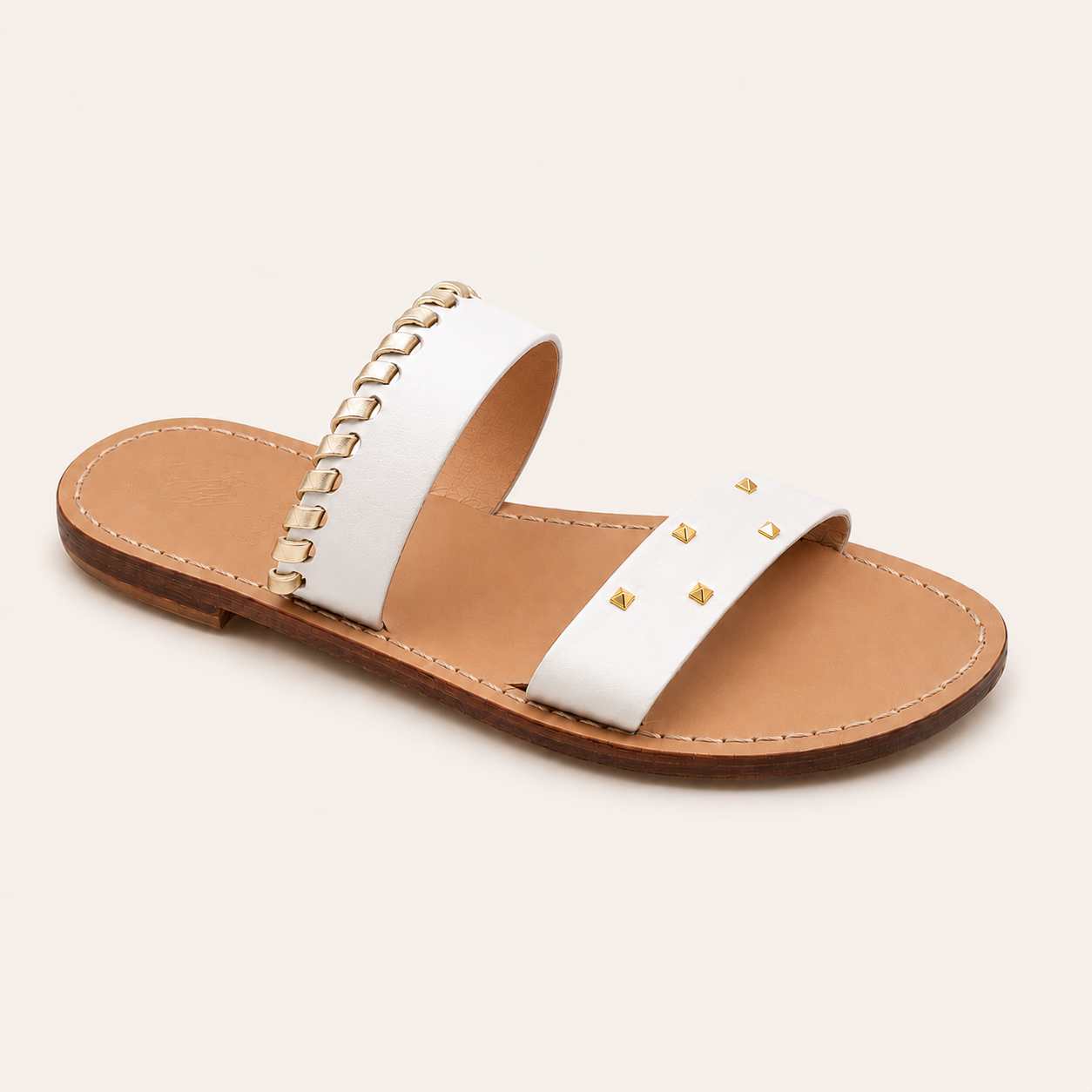 Onda – Studded Leather Capri Sandals
