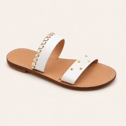 Onda – Studded Leather Capri Sandals