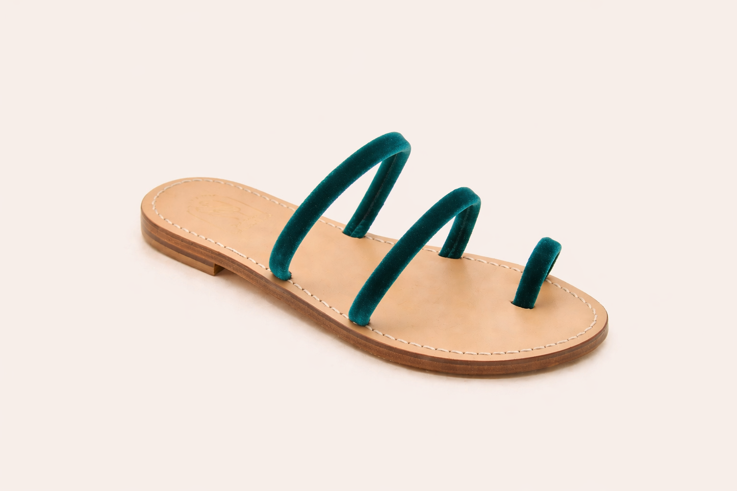 Selene — Velvet Capri Sandals