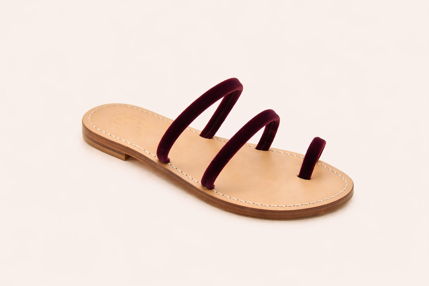 Selene — Velvet Capri Sandals