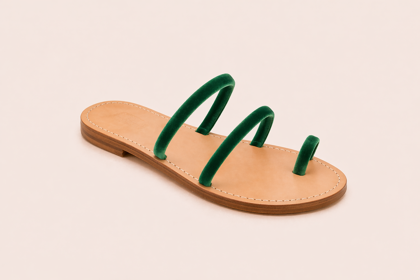 Selene — Velvet Capri Sandals