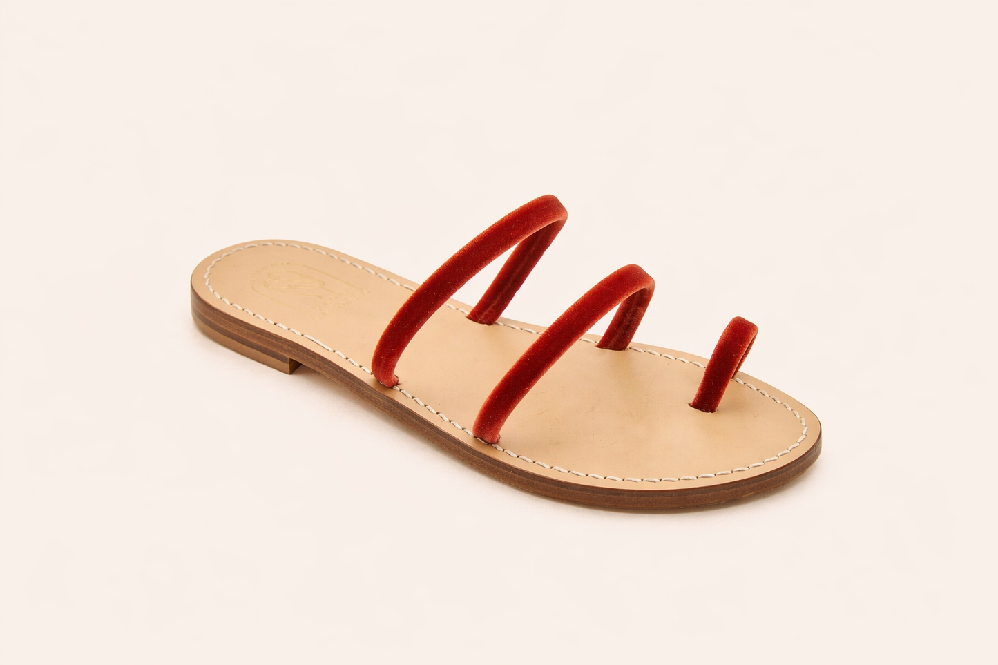 Selene — Velvet Capri Sandals